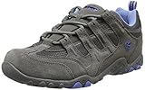 Material exterior: Piel Hi-Tec Quadra Classic - Zapatillas de Senderismo para Mujer, Gris (Grey/Charcoal/Cornflower 051), 38 EU