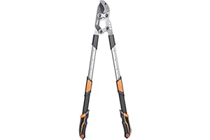 AIRAJ 70-90cm Telescopic Tree Loppers with Compound Action,Garden Loppers for Gardening Heavy Duty,5.5cm Cutting Capacity,Anvil Garden Shears Tool,More Power Telescopic Lopper,Chop Thick Branches Ease