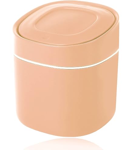 Poubelle Salle De Bain Kazai 'Tove' 1.5L Noir - Mini Poubelle Élégante Avec Couvercle | Bureau, Cuisine, Table