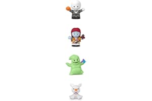 FISHER-PRICE Little People Collector Disney - Set edizione speciale Nightmare Before Christmas di Tim Burton, 4 personaggi da collezione inclusi, giocattolo per bambini, 8+ anni, HNW96
