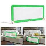 Amzdeal Kinder Bettgitter Bettschutzgitter kindersicherung 150cm (3 Farben: Blau/Grün/Rot)