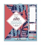 calendarios familiares Tamaño de 34x30 Cm Grupo Erik Editores - Amelie Planificador Mensual Familiar 2018/2019, 21.5 x 32.5 cm
