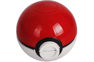 Hibron - Macinino meccanico per spezie, mod, a forma di Poke Ball, in 3 pezzi, 51 mm di diametro