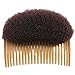 1PC Black/Brown colors for choose Charming BUMP IT UP Volume Inserts Do Beehive hair styler Insert Tool Hair Comb Hot (Brown)