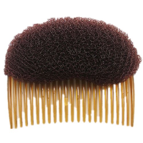 1PC Black/Brown colors for choose Charming BUMP IT UP Volume Inserts Do Beehive hair styler Insert Tool Hair Comb Hot (Brown)