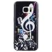 Produktbild Samsung Galaxy Hülle, Hozor Dünne Weiche TPU Silikon Handyhülle Schutztasche Back Cover Gemalt Geprägt Muster Schutzhülle Etui für Samsung Galaxy S7 / SM-G930F 5.1 zoll - Musik