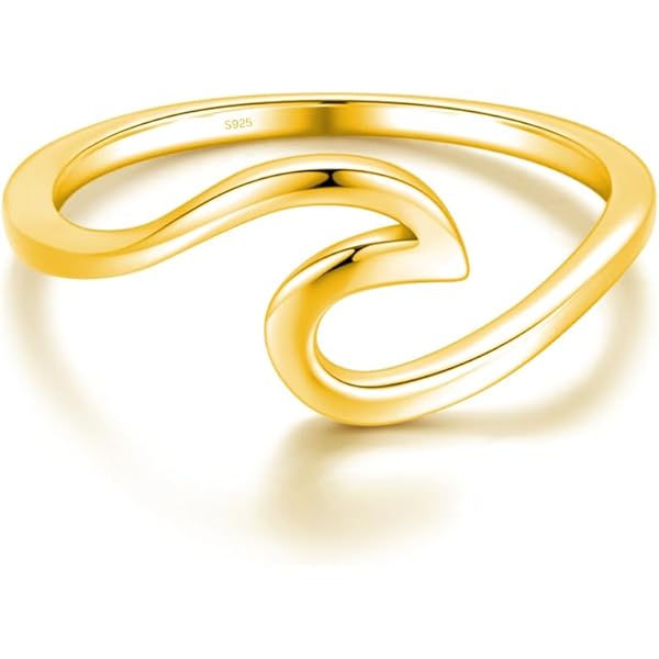 MATERIA Wellenring Aus 925er Silber - Eleganter Damenring Mit Meeresflair