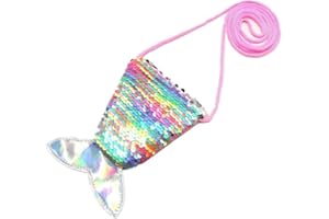 LVGPH Sequins Coin Purse,Mermaid Tail Purse Handbags Zipper Wallet Pouch,Mini Children's Coin Purse,Crossbody Bags Change Purse Kids Wallets for Girls Kids Birthday Party Favors Decoration Shopping
