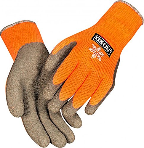 OX-ON Multi Grap Cool Latex Winter-Arbeitshandschuhe EN 388 KAT 2 (1131) orange schwarz | 8