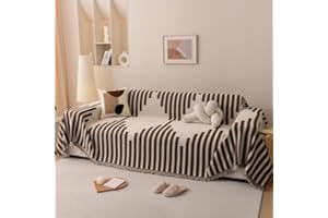 jianyana Sofa Covers, Soft Durable Reversible Chenille Sofa Slipcover Couch Covers Modern Plaid Universal Furniture Protector for 1 2 3 4 Seater Sofa Loveseat L-shape Corner Futon Sofas