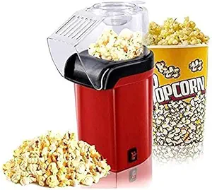 SHRADDHA SABURI Enterprise Instant Popcorn Maker - Hot Air Oil Free Popcorn and Snack Maker 1200W