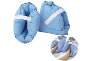 LILOVE Heel Pillows Pad Bed Sore Cushion for Injuries, Foot Support Pillow-heel Pain Relief, Boot Heel Protector Cushion to Relief Pressure from Sores and Ulcers, Blue