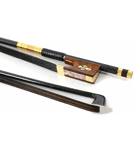 Brazilwood Arco Per Violoncello 4/4 In Legno Di Brasile, Rana In Ebano, Stile Barocco, Crine Di Cavallo Naturale, Senza Intarsio