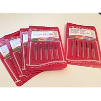 Agujas para máquina de coser Singer, varios tamaños (70/9, 80/11, 90/14, 100/16)