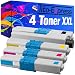 Produktbild PlatinumSerie® 4 Toner-Kartuschen XXL kompatibel für Oki C301 C 301 DN C 321 DN MC 332 DN MC 340 Series MC 342 DN MC 342 DNW