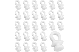 RXKFIGX 100 Pcs Curtain Hooks Gliders Rollers White Plastic Curtain Track Glider Hooks Hook Rollers Durable Rust-Free for Door, Window