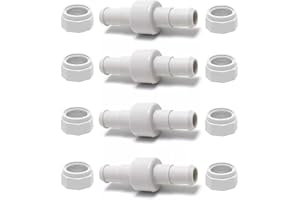 VOOTNIFIG Lot de 4 kits de tuyaux de piscine pivotants D20 et écrous D15 pour polaris 280 piece detachee pour Polaris 280 380 180 Pièces de rechange pour nettoyeur de piscine pour pièce détachée polaris 280
