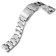 MiLTAT 20mm Watch Band for Seiko Alpinist SARB017 SBDC091 SBDC087, Super-O Screw-Link