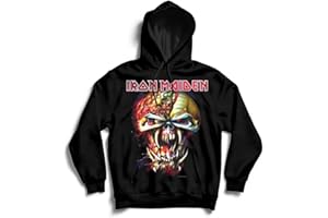 Iron Maiden Men's Final Frontier Big Head Sweatshirt, Black, X-Large