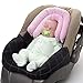 Sunshine Kids® Baby Infant 2 in 1 Soft Head Neck Support Cushion Pillow for Travel, Car Seat, Pushchair, Pram & Baby Carrier etc. (Pink)