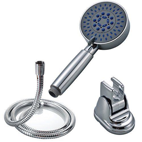 Badaccessoires von BONADE – ABS Handbrause mit Schlauch und Brausenhalter Duschkopf Duschbrause 3 Strahlarten - 5