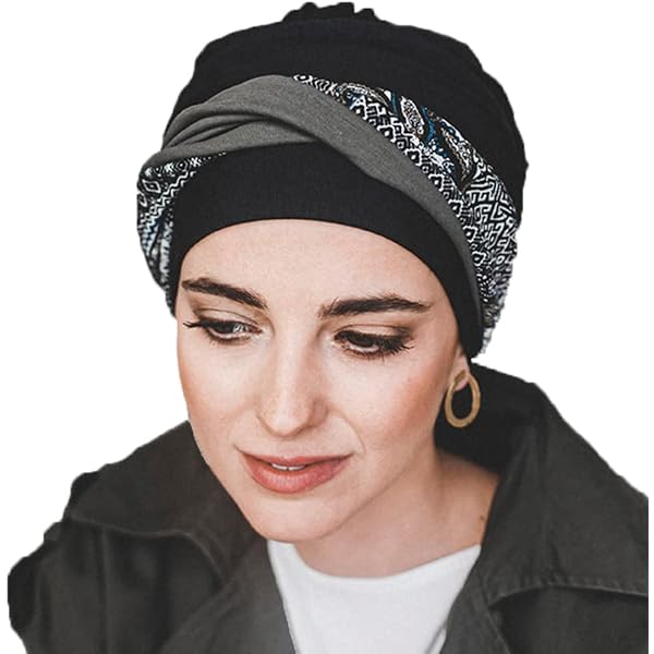 Turban Médical CAREBBELL – En Bambou Et Coton – Modèle Préformé Sans Coutures – Pour Perte De Cheveux, Chimiothérapie, Alopécie - 14