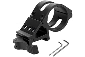 FILANIMAL Monturas acoples agarres soporte para linternas caza linterna, linternas led, linternas bicicleta, ajustables de plastico reforzado, acero, pistola rifle escopeta telescopio (Montura/acople M-9)