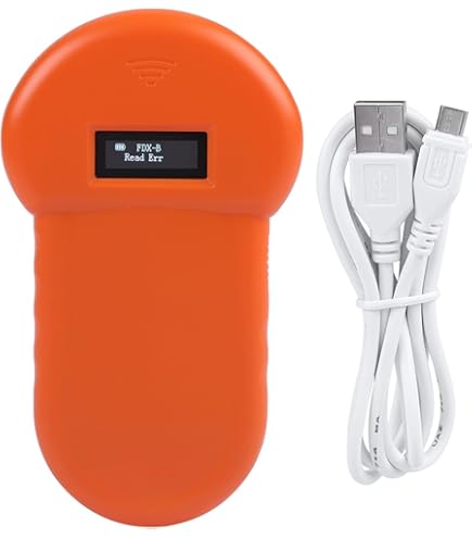 Identificatore Animali Domestici Agatige Lettore Microchip Animali Domestici - Scanner RFID Portatile Per Cane E Gatto Gps Per Cani