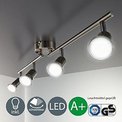 B.K.Licht Plafonnier LED/Lampe LED / lampe spot/LED /Lampe de Salon LED /Plafonnier de salon LED / [Classe énergétique A+]