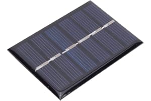 KEENSO Solarpanel-Kit, 4-teiliges 3V 0,3 W polykristallines Silizium-DIY-Solarpanel Wasserdichtes DIY-Sicherheits-Solarstrom-Ladepaneel mit Kabel 65 x 48 mm