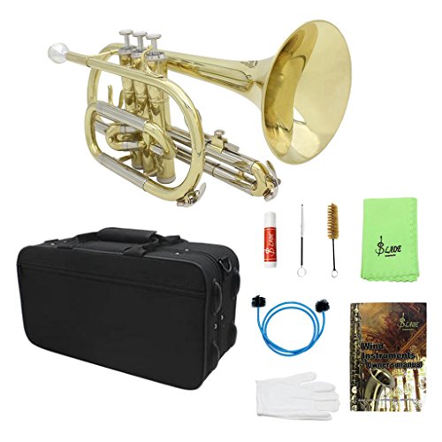MagiDeal LADE Professional Bb Flat Cornet Brass Instrument with Carrying Case Gloves Cleaning Cloth Grease Brushes