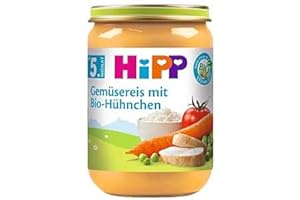 ‎HIPP HiPP Gemüsereis mit Bio-Hühnchen, 6er Pack (6 x 190 g)