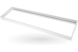 ‎LEDVION Ledvion - Einbau-Rahmen für LED-Panel, 120x30 cm, Aluminium, Weiß, Deckenleuchten-Montage, Aufbaumontage, System-Decke