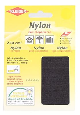 Kleiber Patchs Nylon imperméables Autocollants, Noir