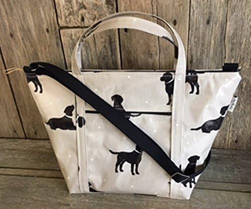 Insulated beach bag,Picnic bag,Flight Bag,Cool Bag,Holiday Bag,Labrador Oilcloth