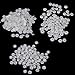 Resin Snap Fasteners Buttons Poppers 14.1mm Pack of Approx.100 Sets White