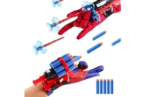 DIELOVEHUA Set di 2 Launcher Glove, Guanti Launcher per Giochi, Spider Launcher Glove, Spider Web Launcher Toy, Guanti Launcher, Glove Launcher Giocattoli, Giocattoli Educativi per Bambin