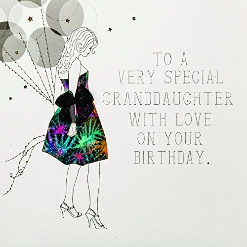 To A Very Special Granddaughter - Quality Handmade Birthday Card - RB26
