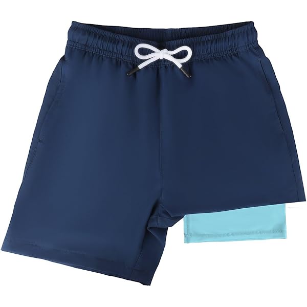 LACOFIA Jongens Zwembroek Kinderen Zwemshorts Elastische Taille Boardshorts Sneldrogend Kinderen Zomer Strand Zwemkleding Marineblauw Haai 13-14 Jaar/158-164