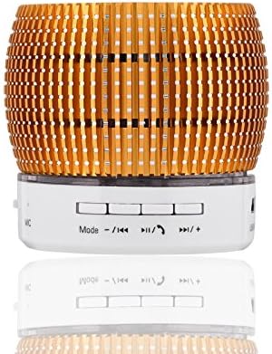 Jieyida Portable Wireless Bluetooth Speaker Support TF Card USB Disk Music Playing Mini Size Speaker for Apple iPhone Samsung Galaxy S7 S6 Edge Plus S5 Note 5 4 3 Tablets Laptop Desktop (Orange)