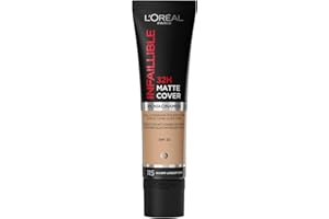 L'Oréal Paris Fondotinta Infaillible 32H Matte Cover, Make-Up dal Finish Matte Copertura Totale sulla Pelle, 115 Beige Doré, 30 ml