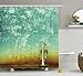 Produktbild Abakuhaus Duschvorhang, Musik Saxofone Abgestellt Einer Mauer einsam Foto Design Straßen Musik Thematiertes Druck, Blickdicht aus Stoff mit 12 Ringen Waschbar Langhaltig Hochwertig, 175 X 200 cm