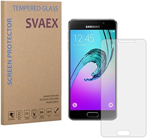 SVAEX Premium Tempered Glass Screen Protector For Samsung A3 (2015) - 0.3mm - HD Transparency - Oleophobic coating - 2.5D Round Edges - Delicate Touch - Japanese Glass