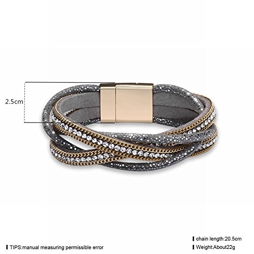 Preisvergleich Produktbild Beliebte Accessoires für Schmuck Armbänder , grau