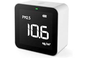Temtop M10 Monitor Jakości Powietrza do PM2.5/HCHO/TVOC/AQI, przenośny inteligentny monitor, akumulator