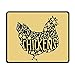Produktbild Wireless Mouse Pad, Life is Better with Chicken Funny Print Mouse Pads, Comfort Soft Non Slip Lightweight Premium-Textured Mouse Pad Mat for Women Men at Home or Work Fathers Day Gifts
