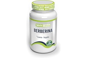 WHY NATURE BERBERINA - Integratori Alimentari Berberina e Cardo Mariano - Integratore per la Funzione Epatica e Cardiovascolare - Senza Glutine - 60 cpr