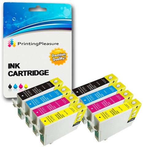 8 PREMIUM Druckerpatronen für Epson Stylus S22, SX125, SX130, SX235W, SX420W, SX425W, SX435W, SX438W, SX445W, SX445WE / Stylus Office BX305F, BX305FW, BX305FW Plus | kompatibel zu Epson T1281, T1282, T1283, T1284 (T1285)