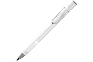 ‎LAMY Lamy safari white Druckbleistift - klassicher Minenbleistift mit ergonomischem Griff & Gehäuse aus ASA-Kunststoff - Bleistift mit Feinstrichmine M 41 in Strichbreite 0,5 mm & Radiertip