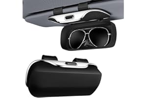 KQWVZ Brillenhalter Für Auto, Sonnenbrillenhalter Auto, Auto-Brillenetui Für Sonnenblende, Brillenhalter Sonnenblende Für Auto Mit Filzpolsterung, Auto Sonnenbrillenhalter, 19,5x14,5x5,6CM
